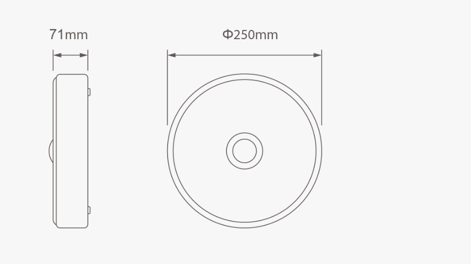 Đèn ốp trần Xiaomi Yeelight LED Ceiling Lamp mini (25cm, cảm biến bật tắt)